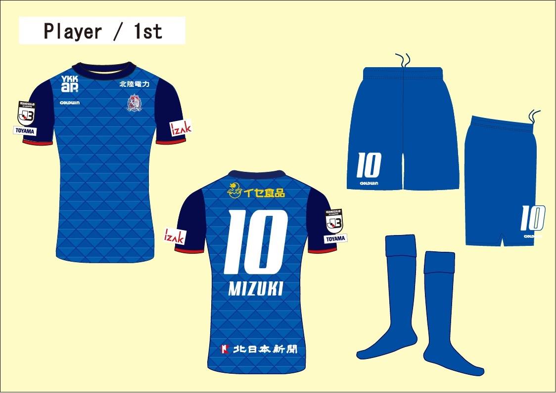 カターレ富山 2019ユニフォーム Lサイズ(10番新井瑞希選手) - ウェア