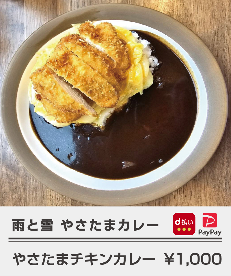 雨と雪_やさたまチキンカレー